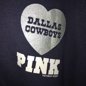 VS PINK DALLAS COWBOYS ZIP UP HOODIE SZ LARGE